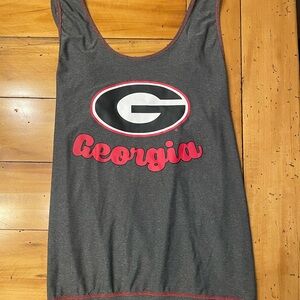 Georgia Bulldogs Gray Tank Top